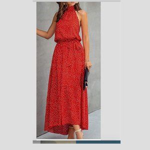 Red Dress Polka Dots